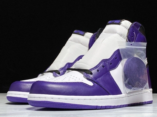 Rep Onekick 555088-500 Court OG Air Jordan Purple 1 High 0729